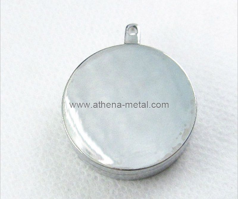 Round Metal Solid Perfume Container