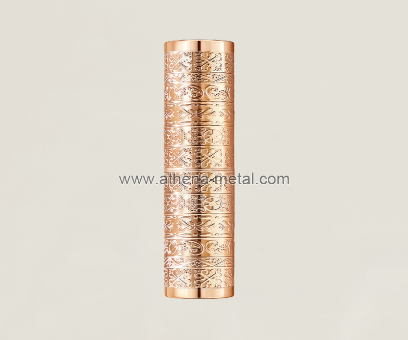 Golden lipstick tube