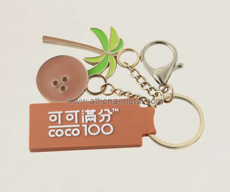 Palm tree Smile Key Chain