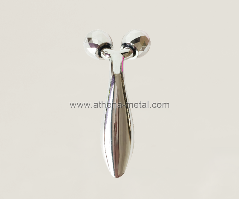 Silver roller massage stick