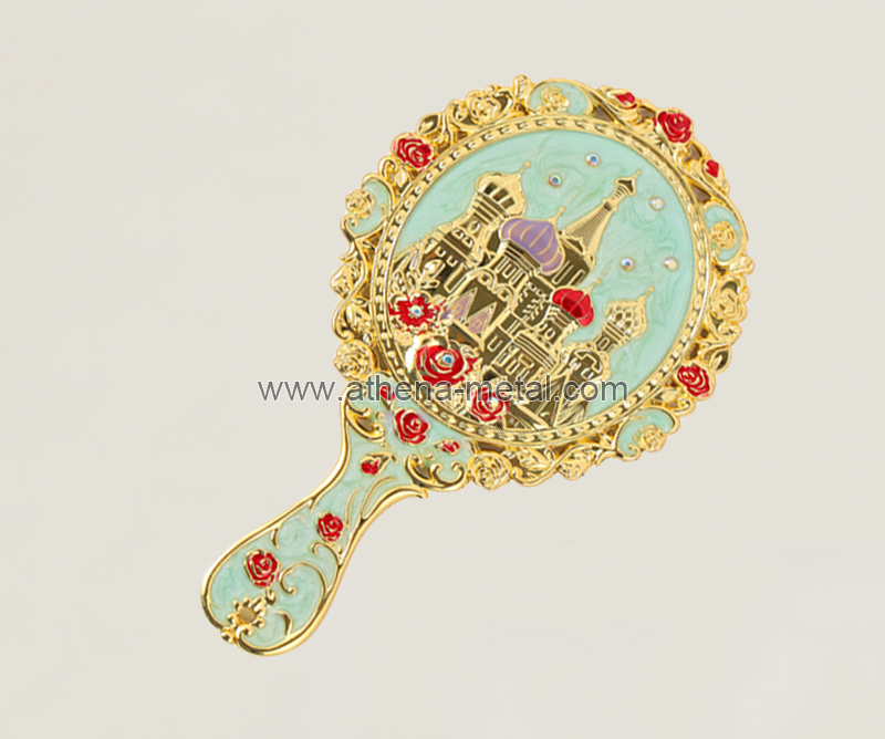 Retro castle handle mirror set