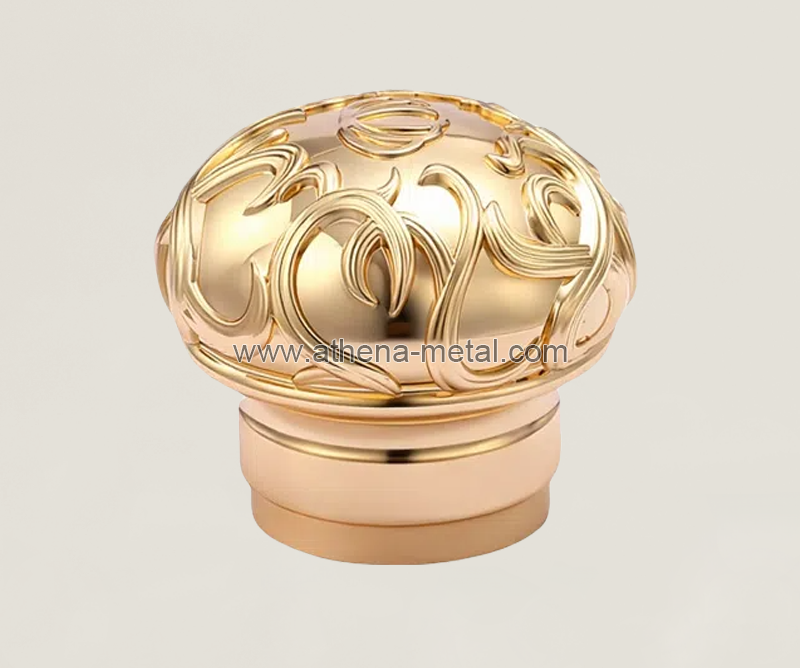 Golden round wine bottle cap