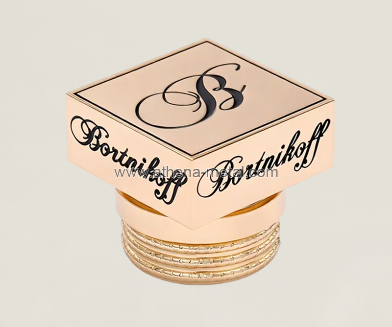 Rose gold square wine bottle cap