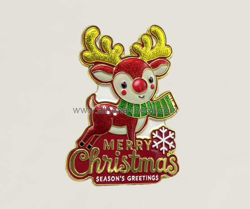 Christmas deer refrigerator stickers
