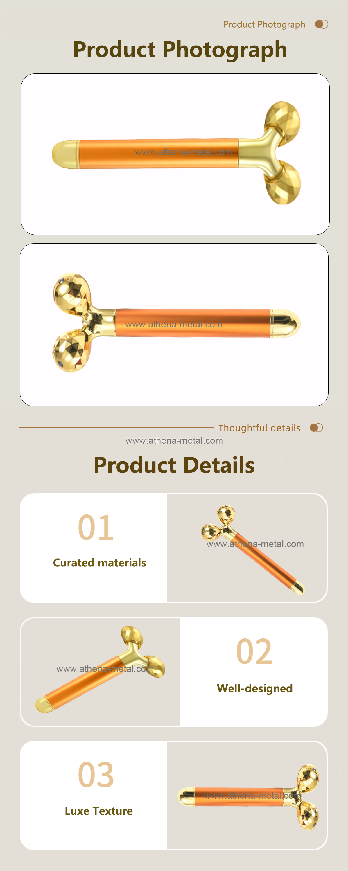 Orange massage stick