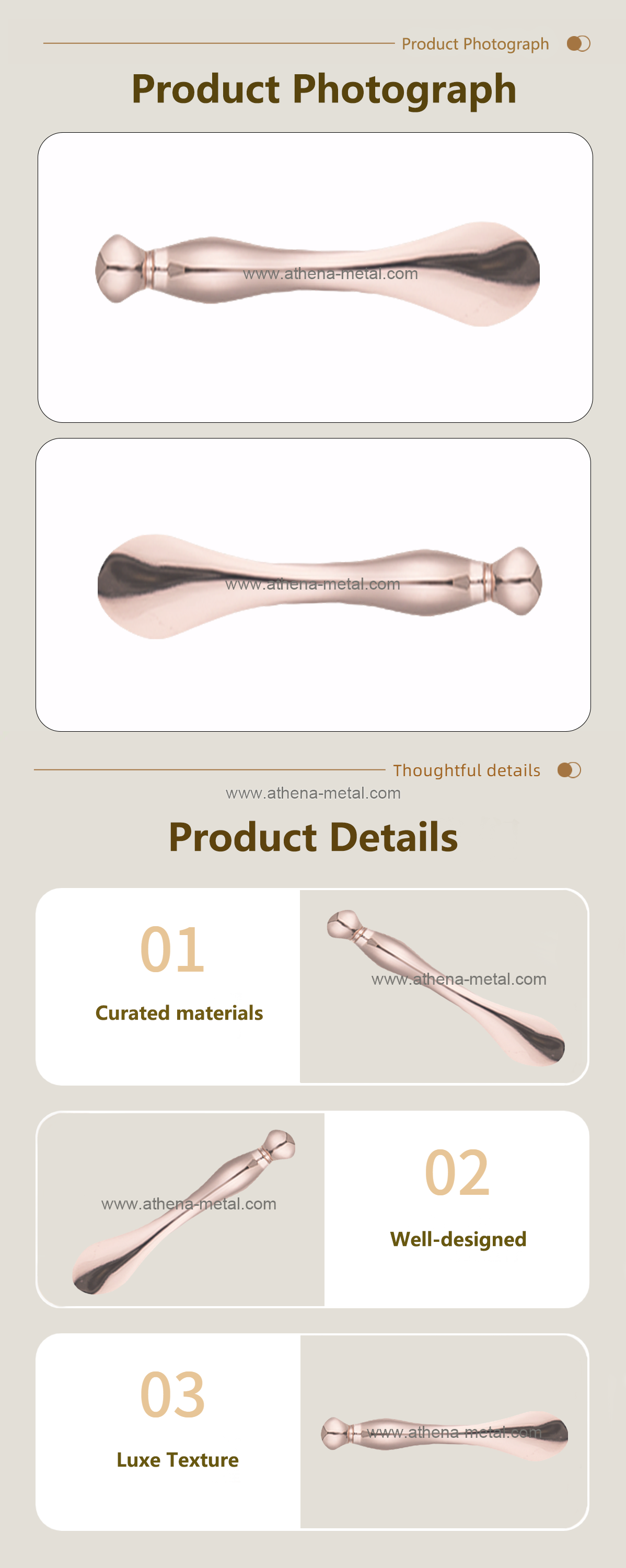 Rose Gold Massage Stick