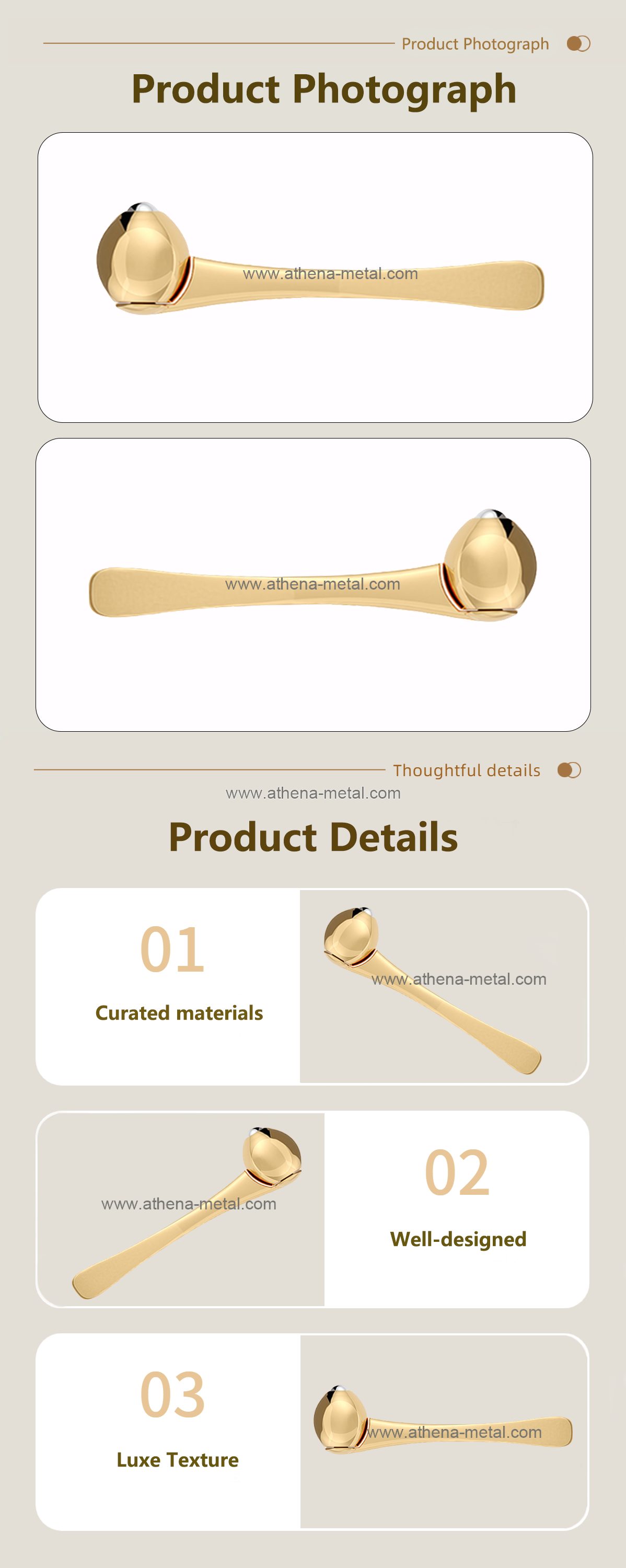 Eye cream face cream drip spoon