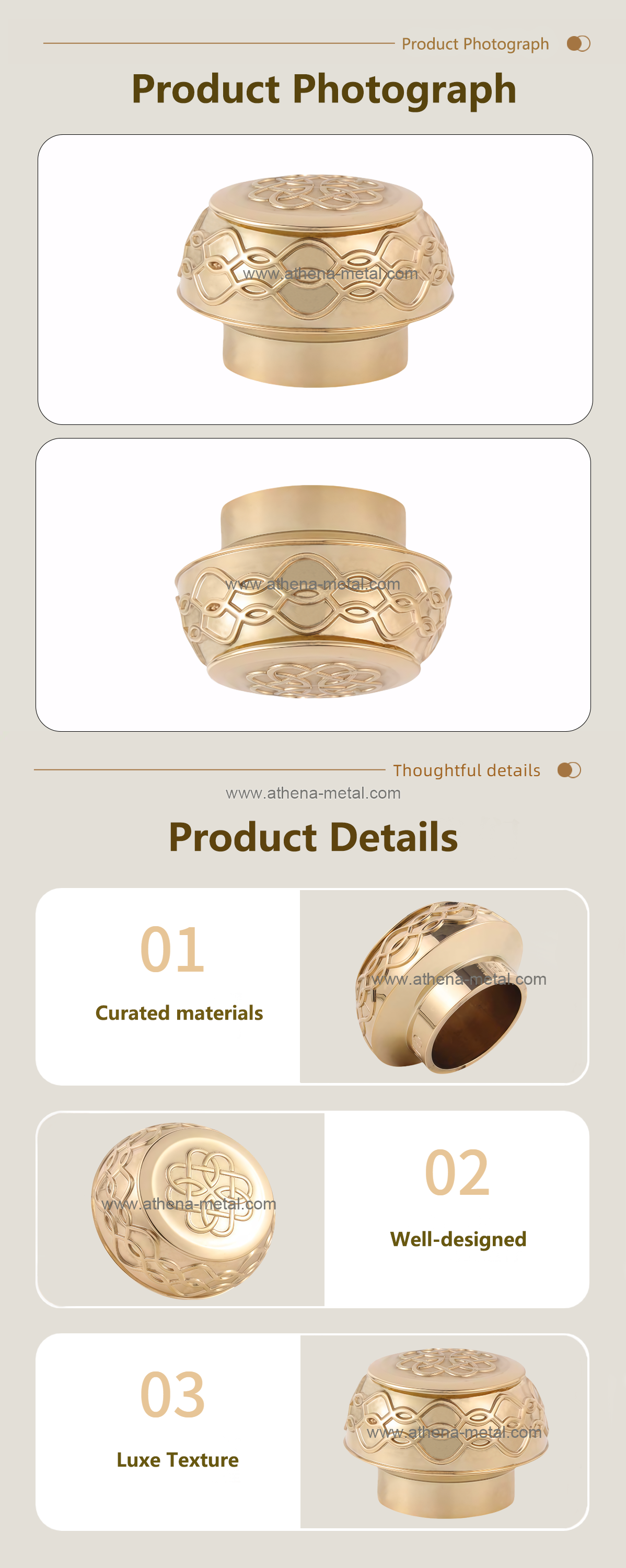 Round relief perfume hat