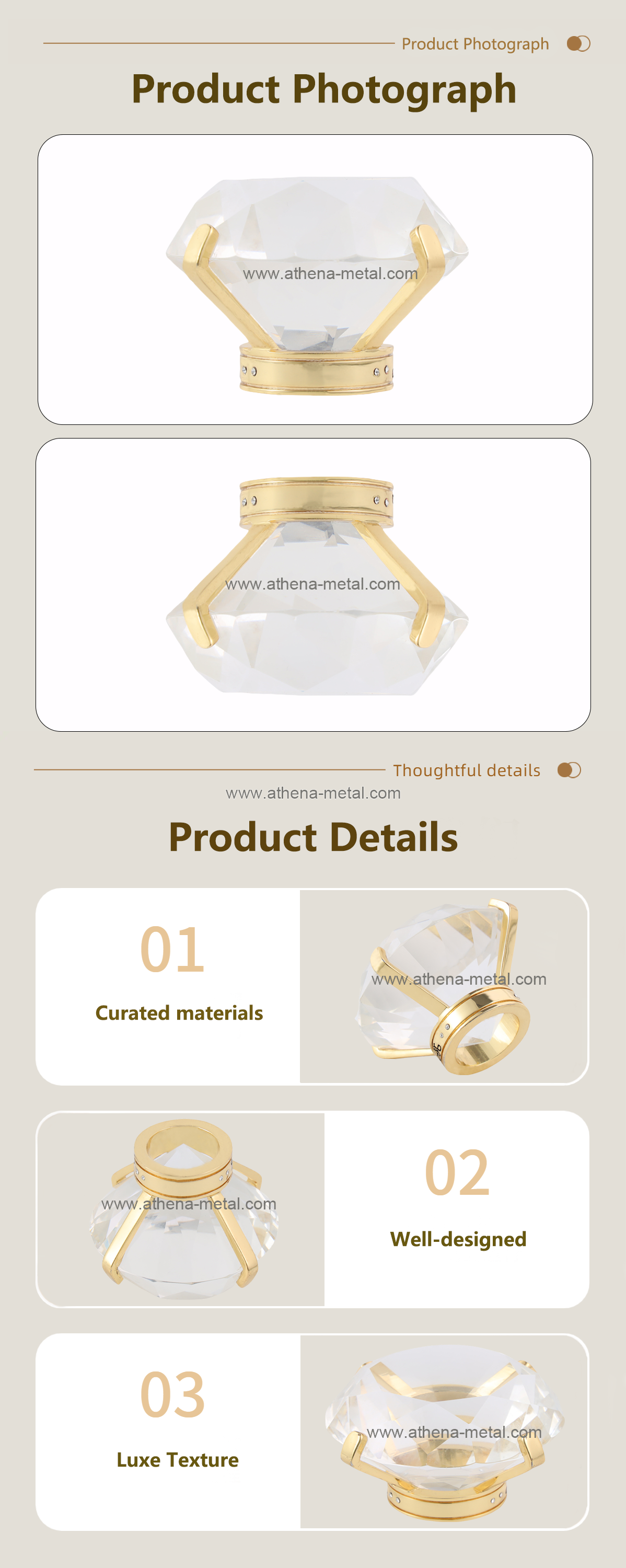 Crystal Diamond Perfume Cover