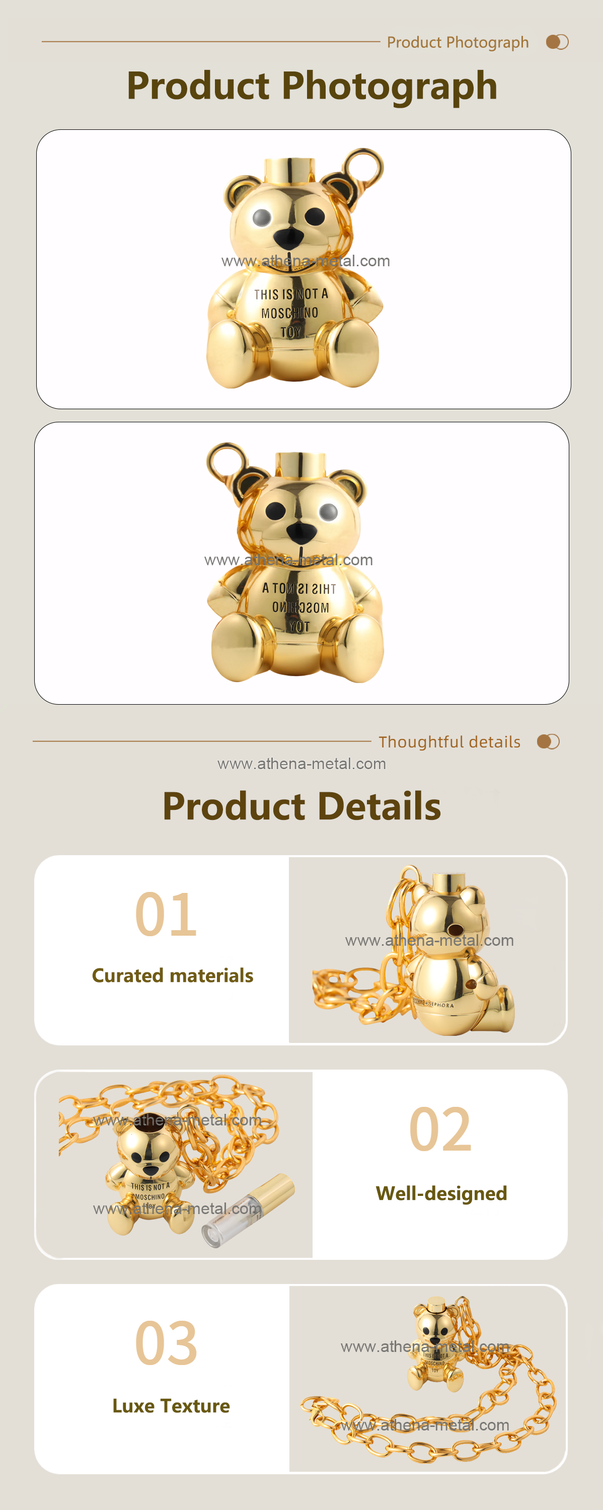 Bear perfume bottle
