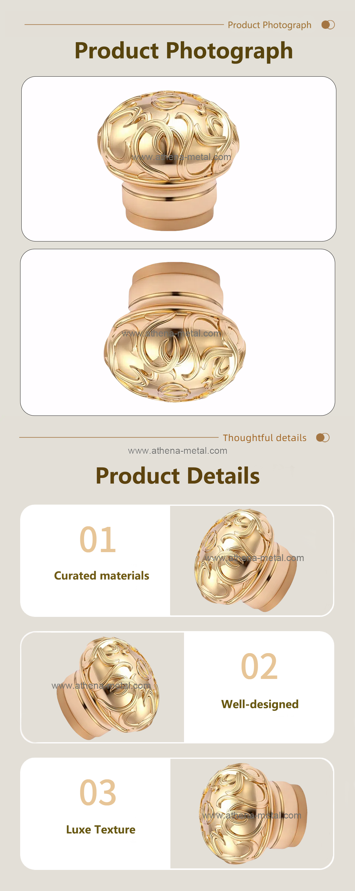 Golden round wine bottle cap