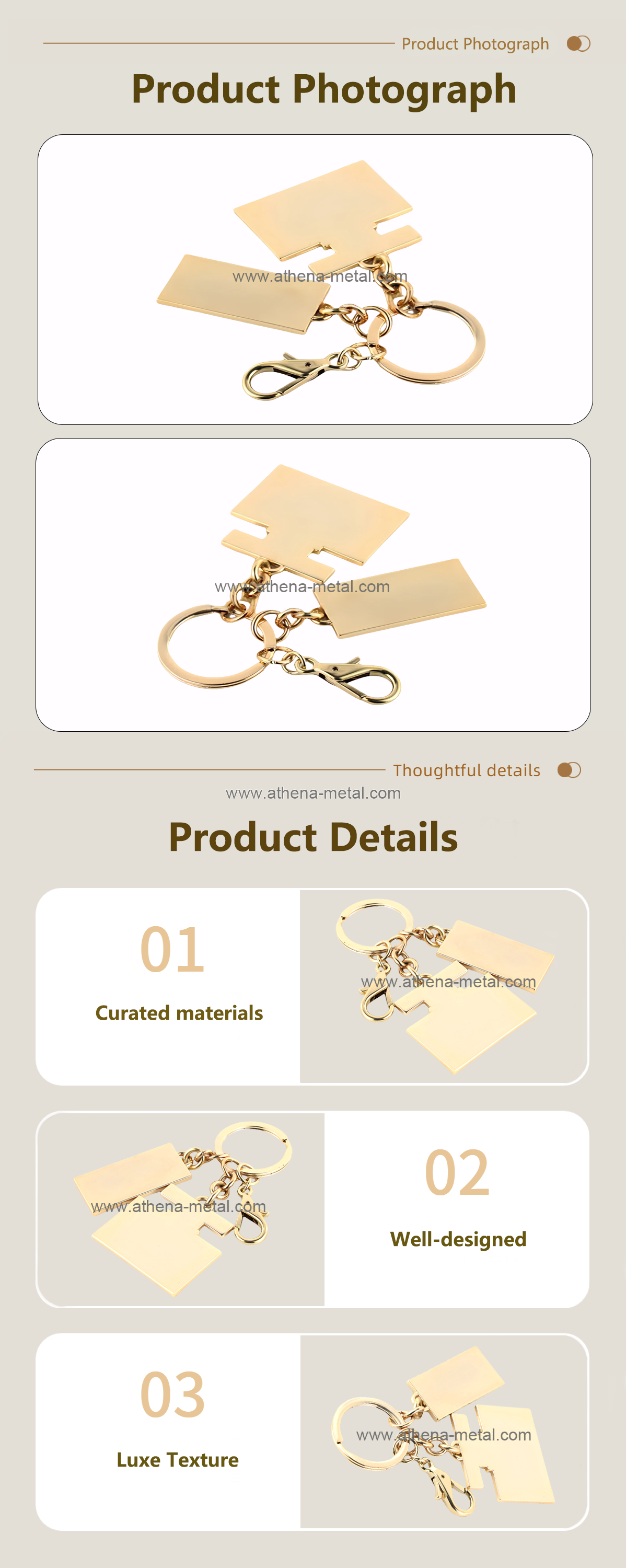 High-end hanging key chain